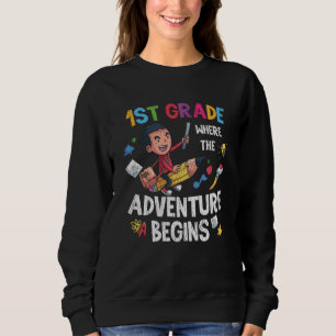 Sweatshirt 1re année : là où l'aventure commence - Retour à l