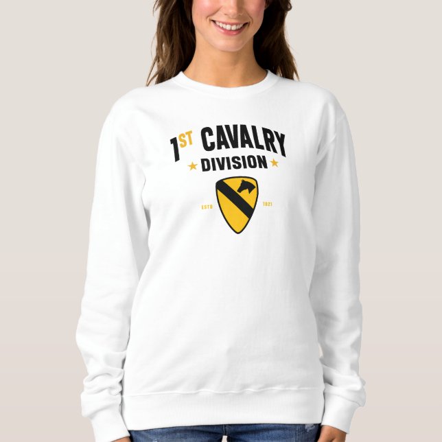 Sweatshirt 1re division de cavalerie "Première équipe" (Devant)