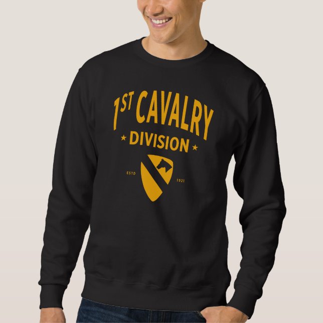 Sweatshirt 1re division de cavalerie - Première équipe États- (Devant)