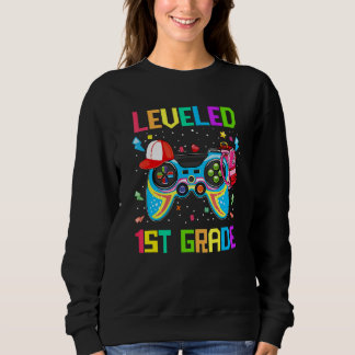 Sweatshirt 1st Grade Gamer First Day Of First Grade Boys Back