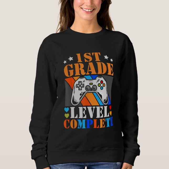 Sweatshirt 1st Grade Graduation 2023 Video Gamer First Grade  (Devant)