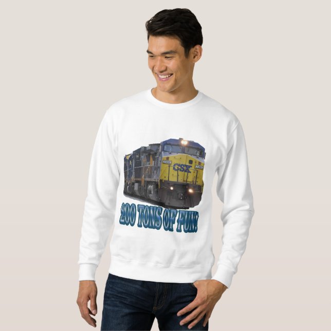Sweatshirt 200 tonnes d'amusement CSX (Devant entier)