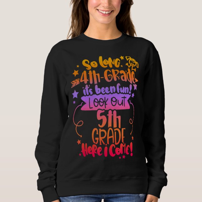 Sweatshirt 2022 Kids Tie Dye So Long 4th Gradegraduation 5t (Devant)