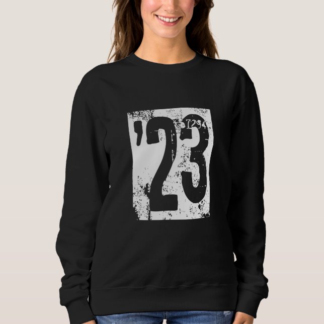 Sweatshirt 2023 Have a Grungy Punky NewYear Retro Style (Devant)