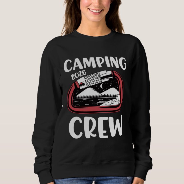 Sweatshirt 2026 Camping Crew  Family Camping Trip Group Carab (Devant)