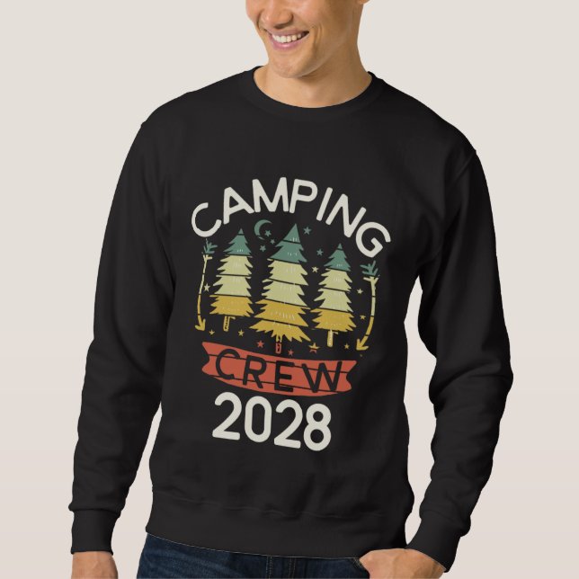 Sweatshirt 2028 Camping Crew Family Camping Trip Matching New (Devant)