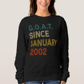 Sweatshirt 20e anniversaire 20 ans chèvre depuis janvier 2002