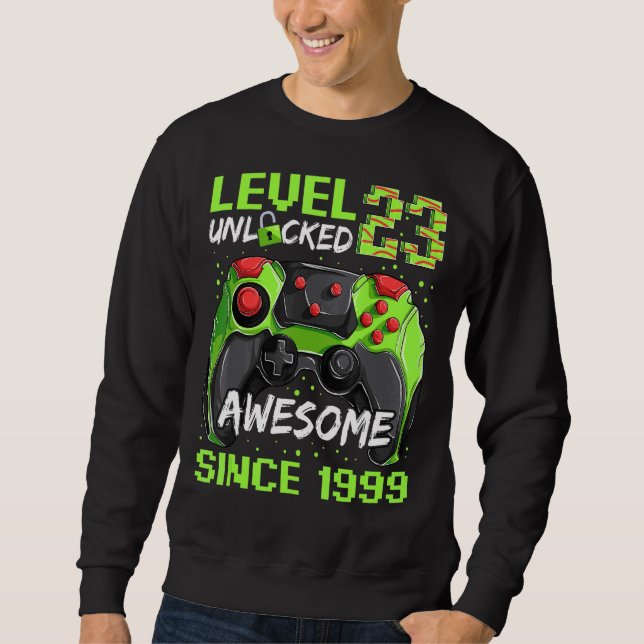 Sweatshirt 23 Ans Joueur Homme Anniversaire Awesome Depuis 19 (Devant)