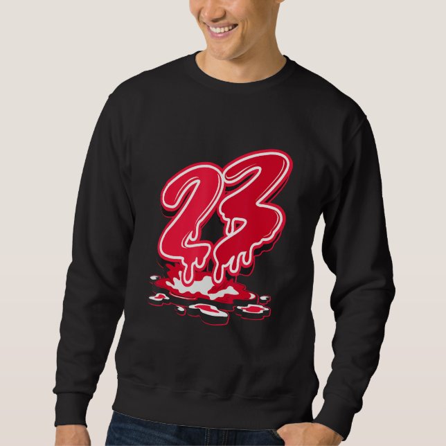 Sweatshirt 23 Drip Matching Drip Red For Men Women (Devant)