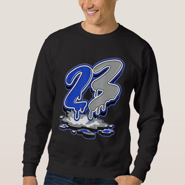 Sweatshirt 23 Drip True Blue 1s Matching (Devant)