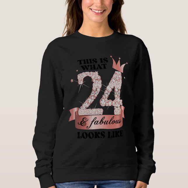 Sweatshirt 24 & Fabulous I Rose And White Party Group Candid  (Devant)