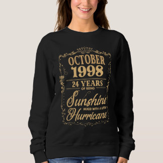 Sweatshirt 24e anniversaire pour lui qui est né 1er octobre