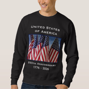 Sweatshirt 250e anniversaire USA Patriotic Black