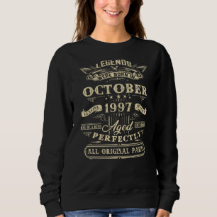 Sweatshirt 25e Anniversaire Légendes Né En Octobre 1997 25 An