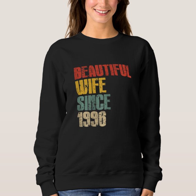 Sweatshirt 27e anniversaire de Mariage pour son beau W (Devant)