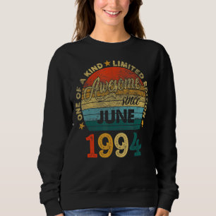 Sweatshirt 28 Anniversaire Awesome Depuis Juin 1994