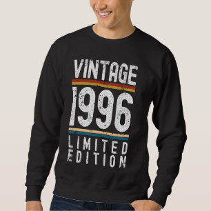 Sweatshirt 28 ans Vintage 1996 28e anniversaire Décoration