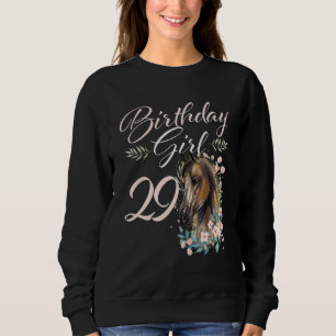 Sweatshirt 29e anniversaire fille Cheval 29 ans Anniversaire