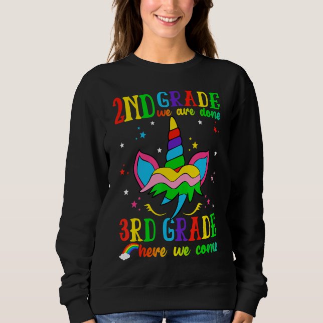 Sweatshirt 2e année Nous avons terminé 3e année Nous venons m (Devant)