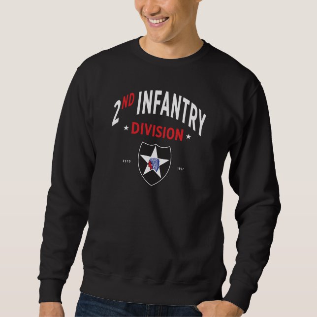 Sweatshirt 2e division d'infanterie - Militaire américain (Devant)