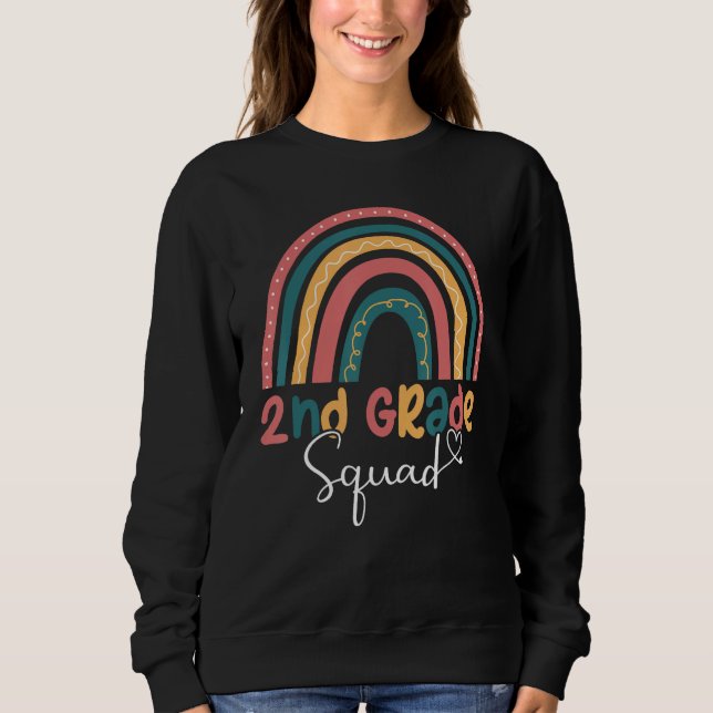 Sweatshirt 2nd Grade Squad Back To School Second Grade Teache (Devant)