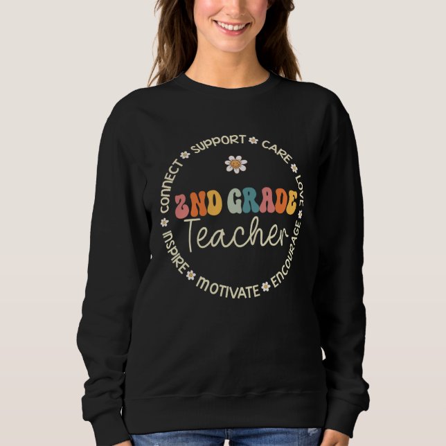 Sweatshirt 2nd Grade Teacher Appreciation Week Back to School (Devant)