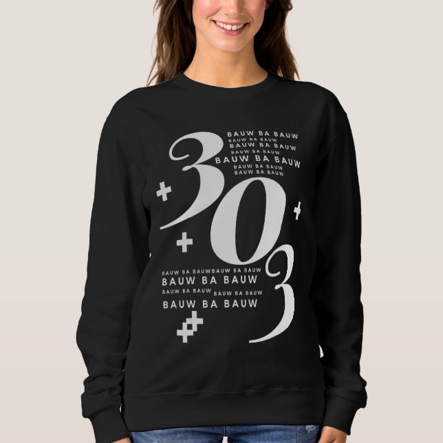 Sweatshirt 303 Bauw Ba Bauw. Le Son De La Synthe Analogique (Devant)