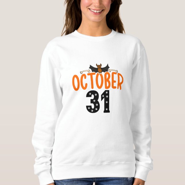 Sweatshirt 31 octobre Halloween (Devant)