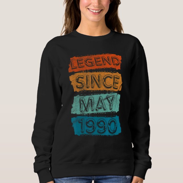Sweatshirt 32 ans de légende depuis mai 1990 32e anniversaire (Devant)