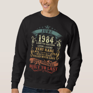 Sweatshirt 38 Ans 38 Juin 38 Anniversaire Homme Femmes
