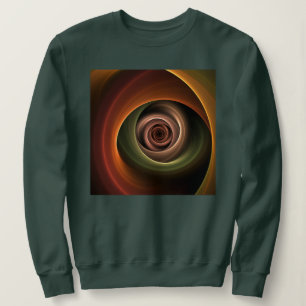 Sweatshirt 3D Spirale Abstraite couleurs chaudes Art fractal 