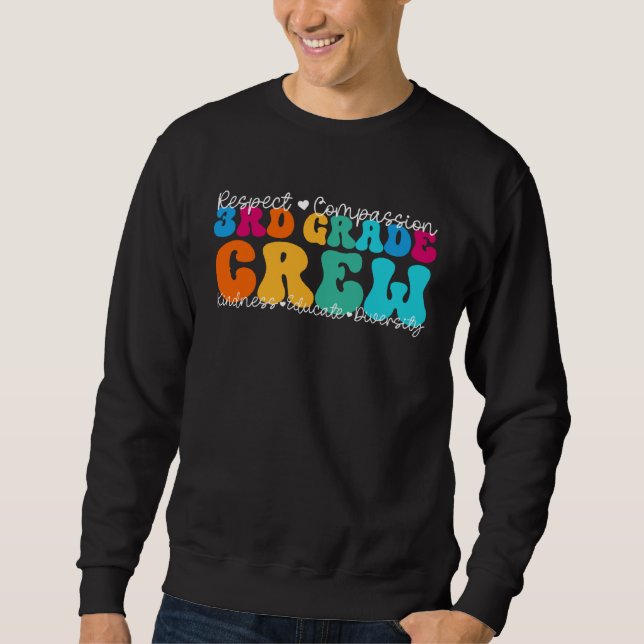 Sweatshirt 3rd Grade Crew Appreciation Week Back to School (Devant)