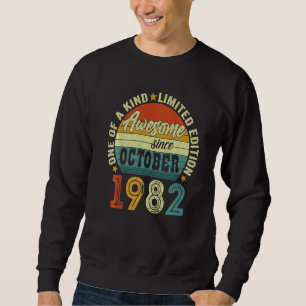 Sweatshirt 40 ans stupéfiant depuis octobre 1982 40e naissanc