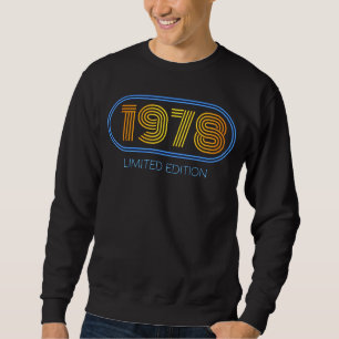 Sweatshirt 44e anniversaire Dames Mens 44 ans 1978 Don 14