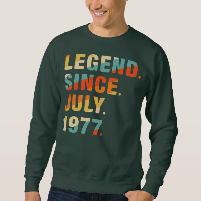 Sweatshirt 45th Birthday Gifts 45 Years Old Legend Since (Devant)