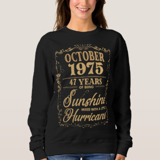 Sweatshirt 47e anniversaire pour lui qui est né 1er octobre