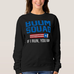 Sweatshirt 4 Juillet 4 Juillet Feu D'Artifice Boom Patriotiqu