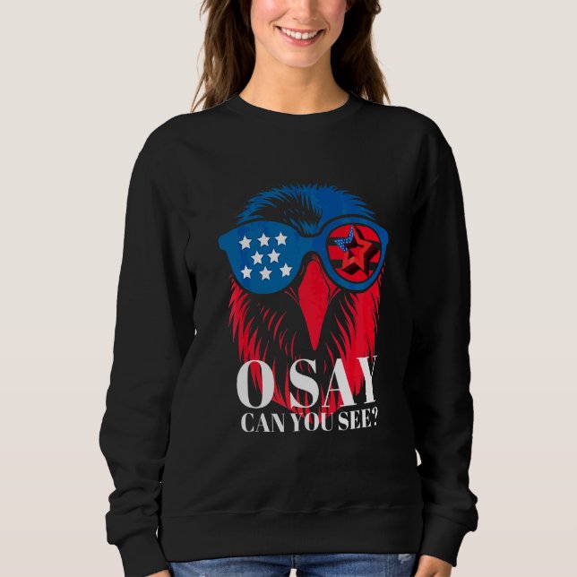 Sweatshirt 4 juillet Amérique patriotique États-Unis Aigle am (Devant)