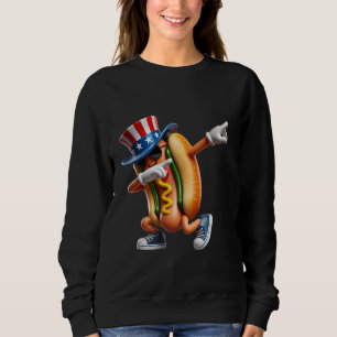 Sweatshirt 4 juillet drôle de HotDog