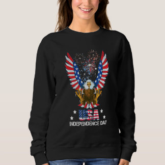 Sweatshirt 4 juillet Feu d'artifice Usa Fête de l'Indépendanc