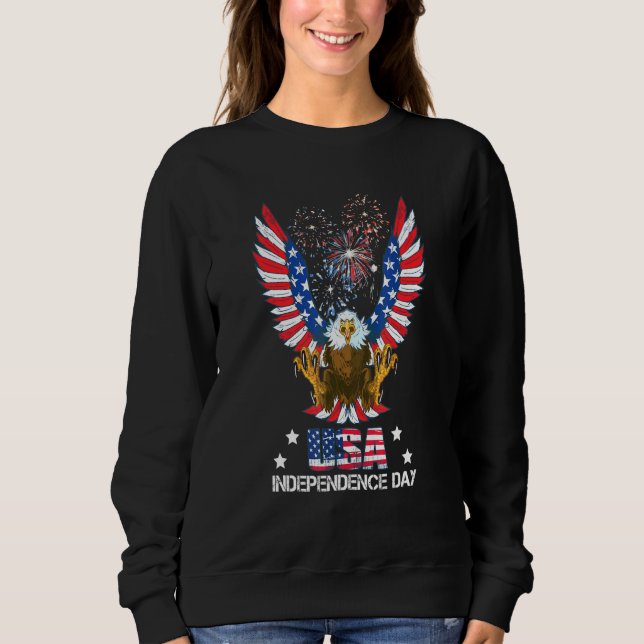 Sweatshirt 4 juillet Feu d'artifice Usa Fête de l'Indépendanc (Devant)