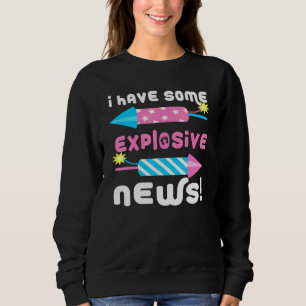 Sweatshirt 4 Juillet Grossesse Faire-part Attendu Mo