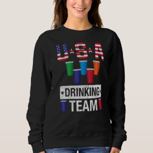 Sweatshirt 4 juillet Hommes Drapeau Américain Drapeau América