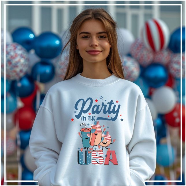 Sweatshirt 4 juillet Parti pour l'indépendance patriotique de (Créateur téléchargé)