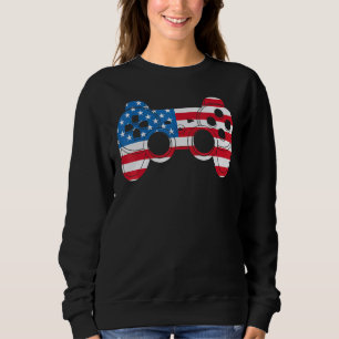 Sweatshirt 4 juillet Patriotique American Inependence Day Cut