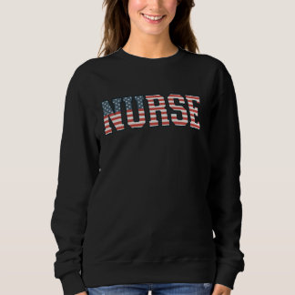 Sweatshirt 4 juillet POUR LES INFIRMIÈRES PATRIOTIQUES POUR L