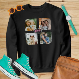 Sweatshirt 4 Photo Collage Famille Mémoire Fête des mères