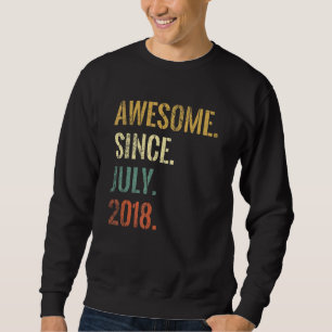 Sweatshirt 4e anniversaire 4 ans stupéfiant depuis juillet 20