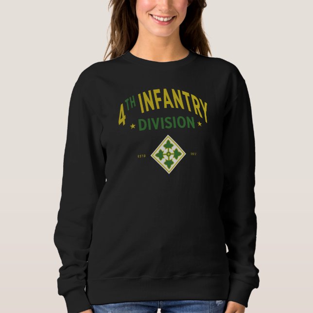 Sweatshirt 4e division d'infanterie - armée américaine (Devant)