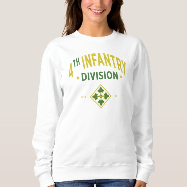 Sweatshirt 4e division d'infanterie - armée américaine (Devant)